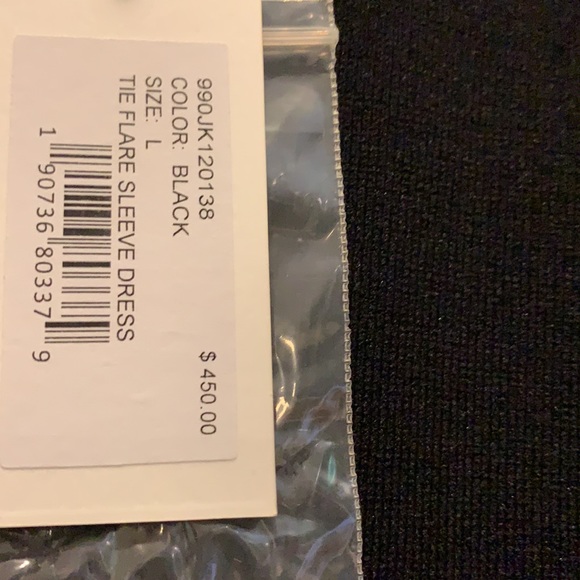 NWT Milly knit dress bell sleeve body con Large - Picture 5 of 6